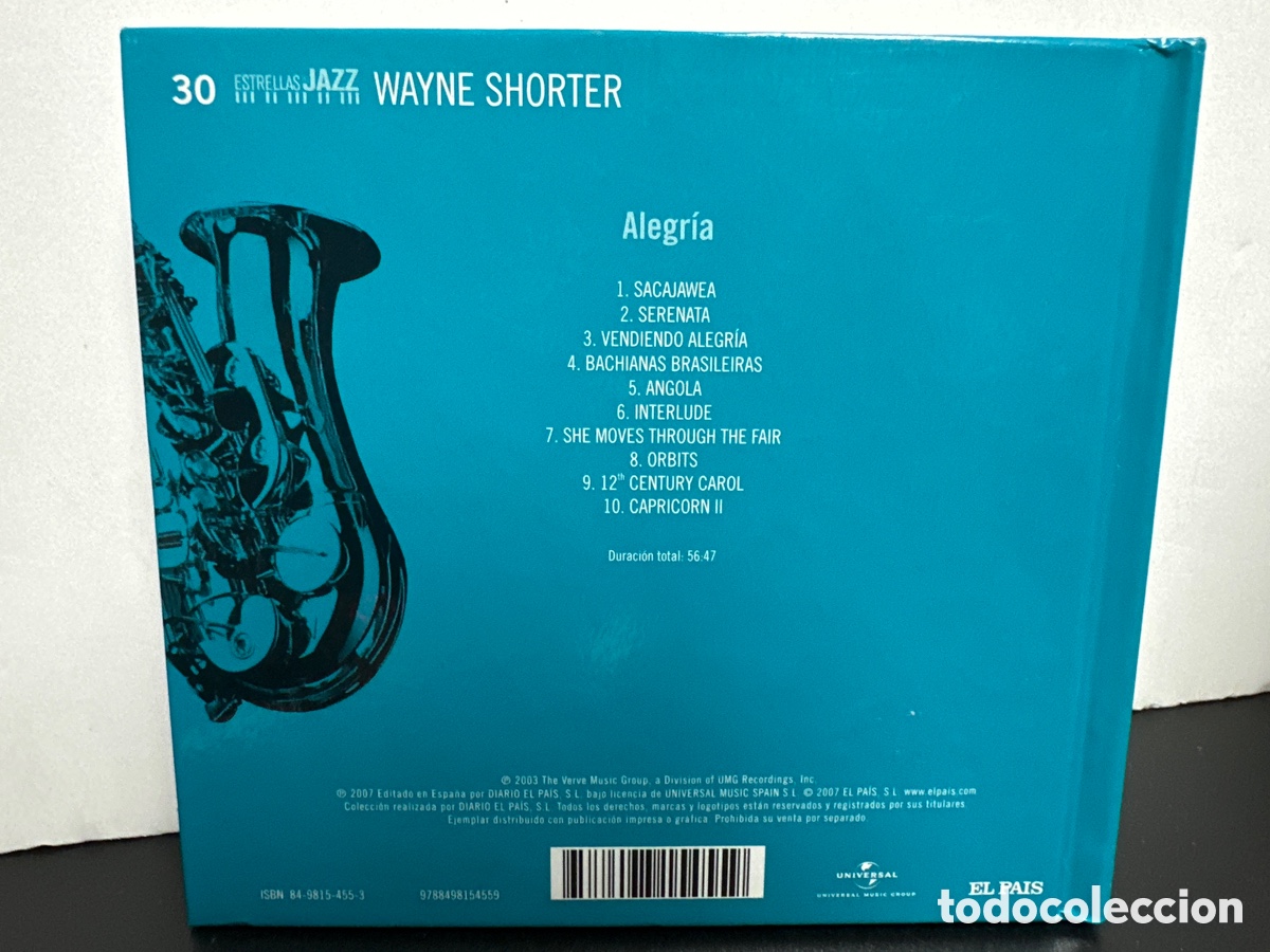 CDs de m&uacute;sica: Wayne Shorter - Alegr&iacute;a (CD) Digibook - Foto 2