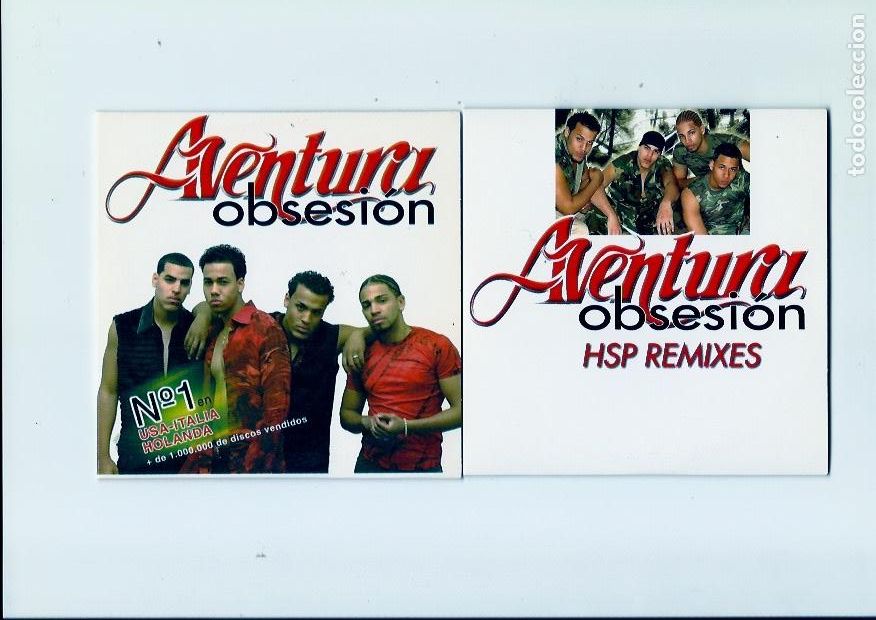 CDs de m&uacute;sica: AVENTURA. Obsesion. (2 cd single) - Foto 2
