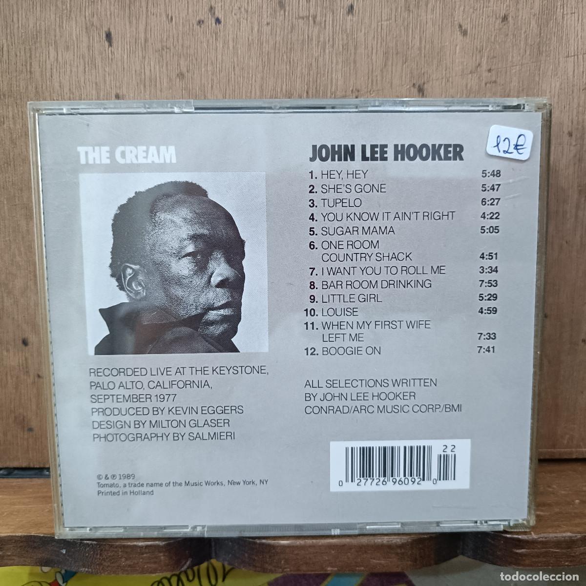 CDs de m&uacute;sica: John Lee Hooker - The Cream - CD. - Foto 2