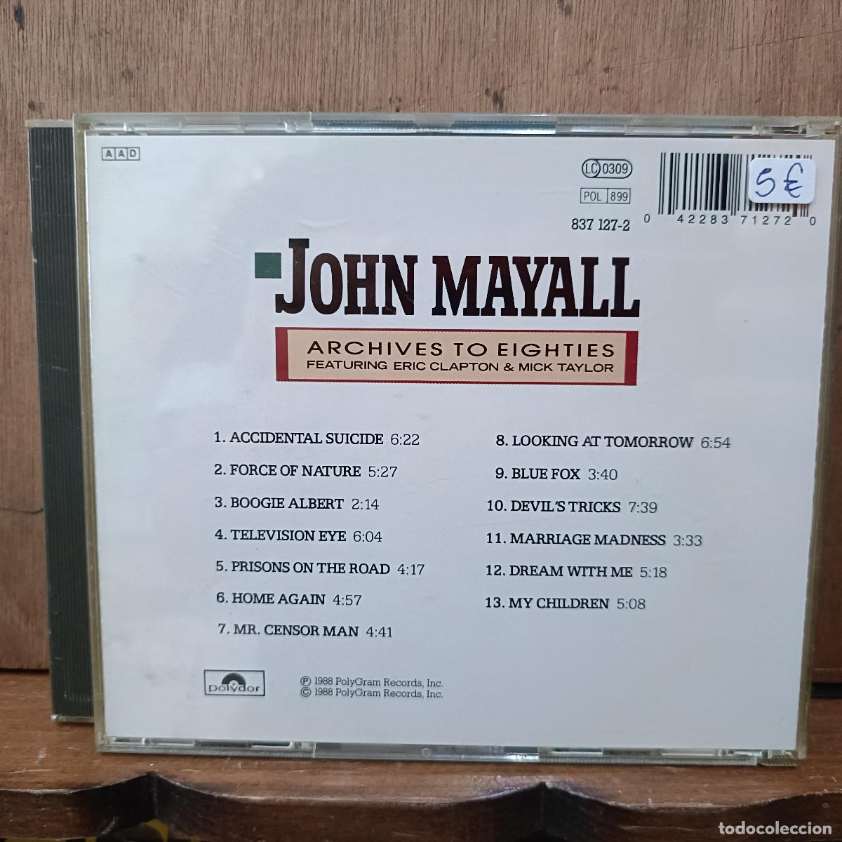 CDs de m&uacute;sica: John Mayall - Archives To Eighties - CD. - Foto 2