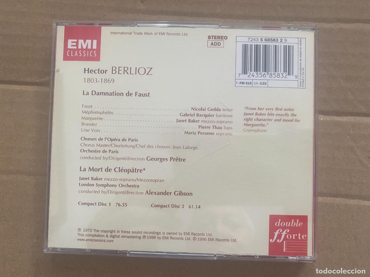 CDs de m&uacute;sica: CD BERLIOZ: LA DAMNATION DE FAUST ETC - Foto 2
