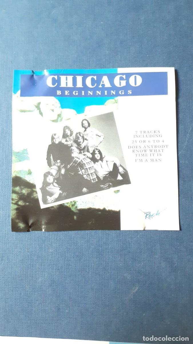 CDs de m&uacute;sica: Chicago - Beginnings (CD) - Foto 2