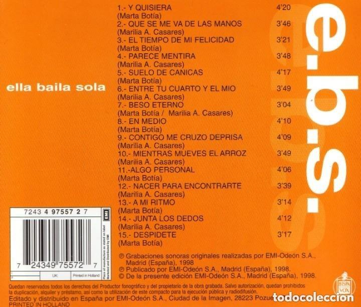 CDs de m&uacute;sica: �R1214 - ELLA BAILA SOLA. EBS. CD. - Foto 2