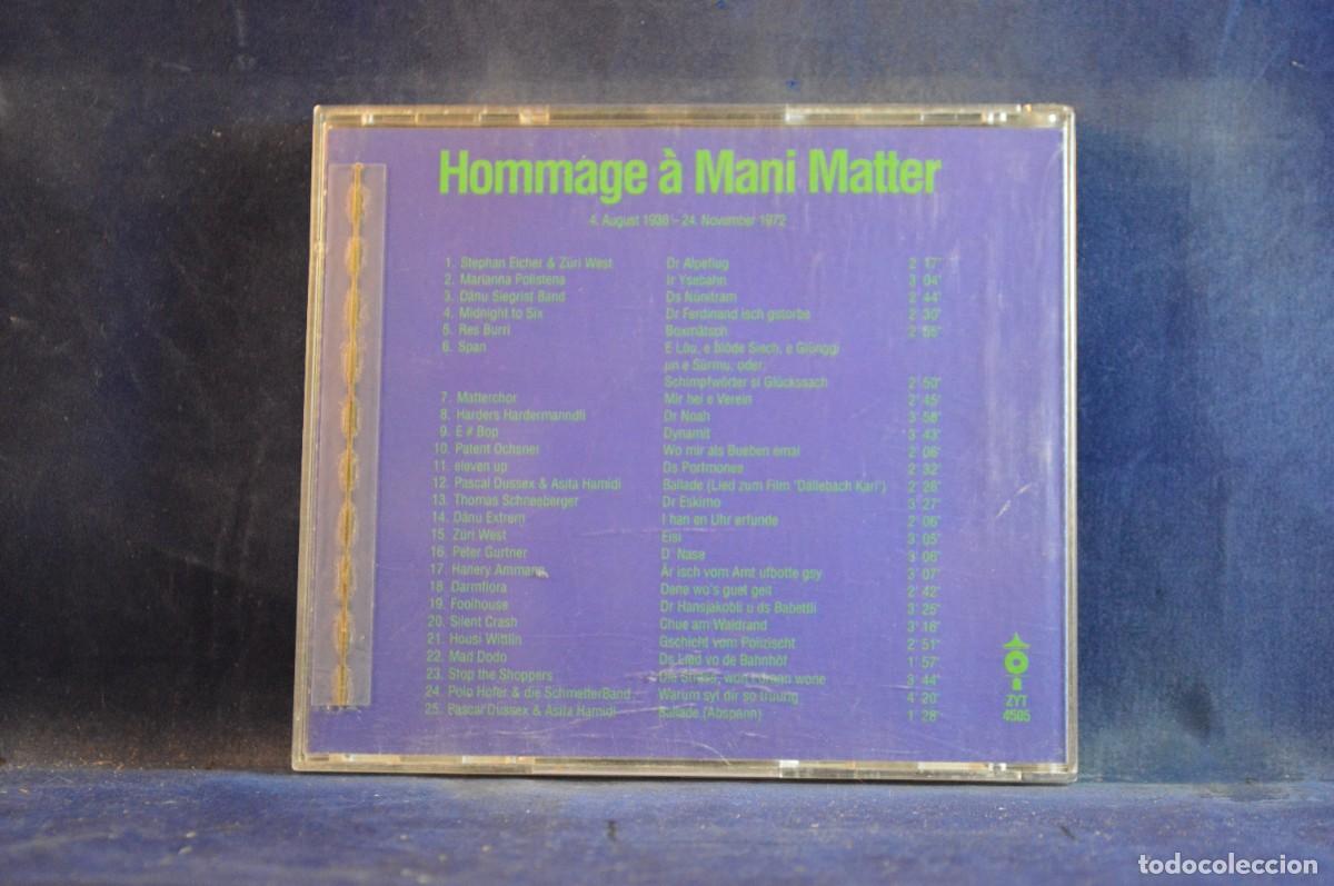 CDs de m&uacute;sica: VARIOUS &ndash; MATTER ROCK - HOMMAGE &Agrave; MANI MATTER - CD - Foto 2