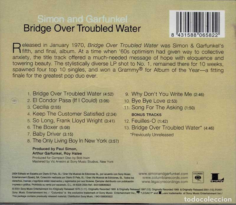 CDs de m&uacute;sica: Simon and Garfunkel - Bridge Over Troubled Water. CD - Foto 2