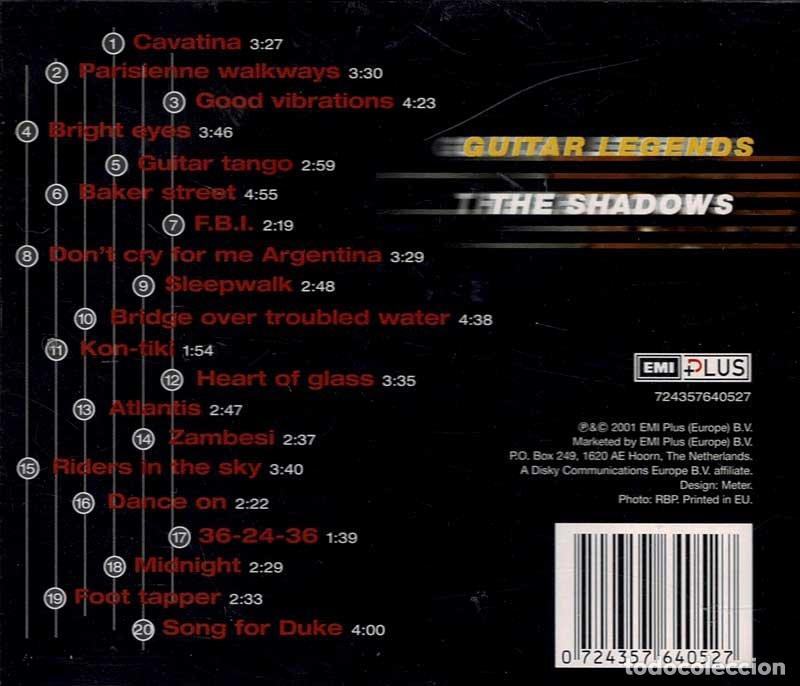 CDs de m&uacute;sica: The Shadows - Guitar Legends. CD - Foto 2