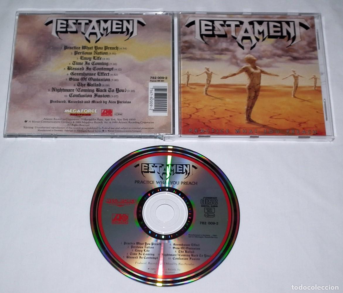 CDs de m&uacute;sica: CD TESTAMENT - PRACTICE WHAT YOU PREACH - Foto 2