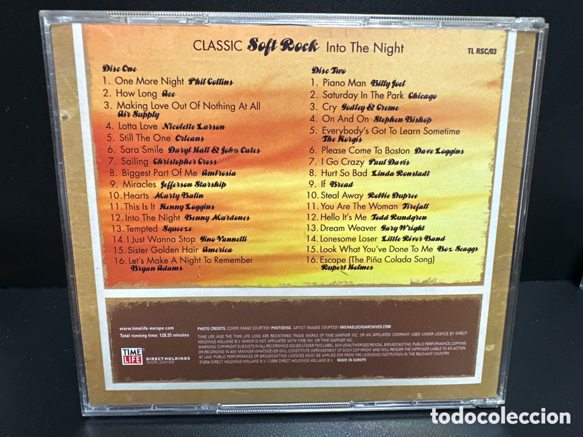 CDs de m&uacute;sica: Classic Soft Rock - Into The Night (2xCD, Comp) - Foto 2