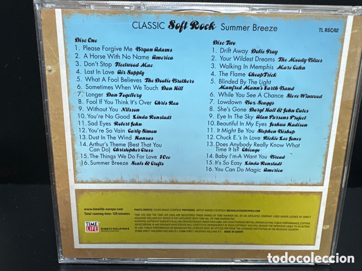 CDs de m&uacute;sica: Classic Soft Rock - Summer Breeze (2xCD, Comp) - Foto 2