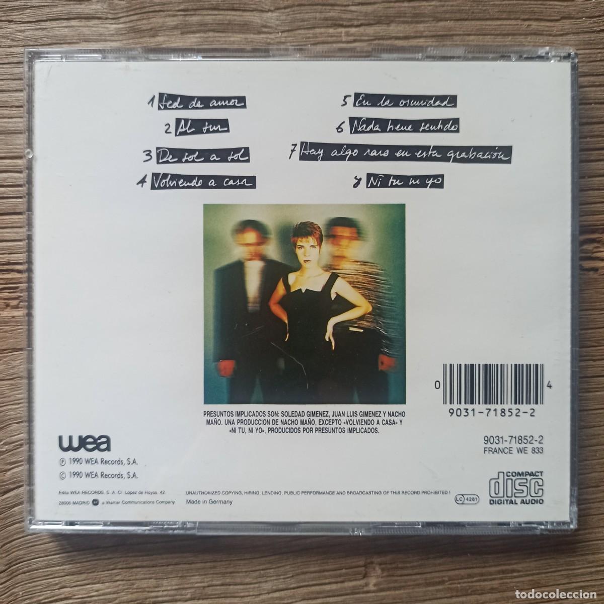 CDs de m&uacute;sica: CD - Presuntos Implicados &ndash; De Sol A Sol - Foto 2