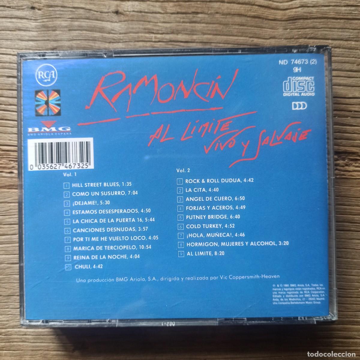 CDs de m&uacute;sica: CD - Ramonc&iacute;n &ndash; Al L&iacute;mite, Vivo Y Salvaje - Foto 2
