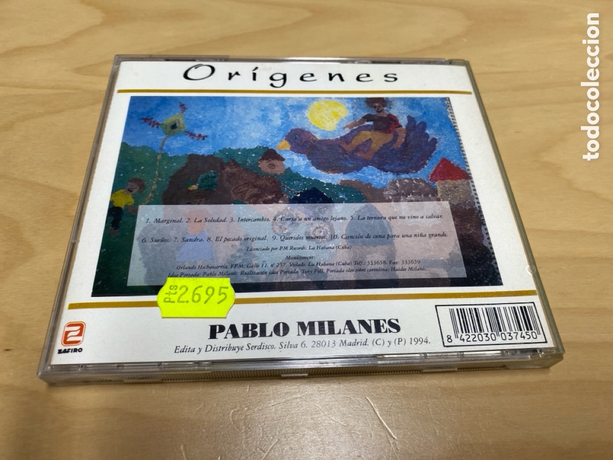 CDs de m&uacute;sica: Pablo Milanes - Or&iacute;genes - Foto 2