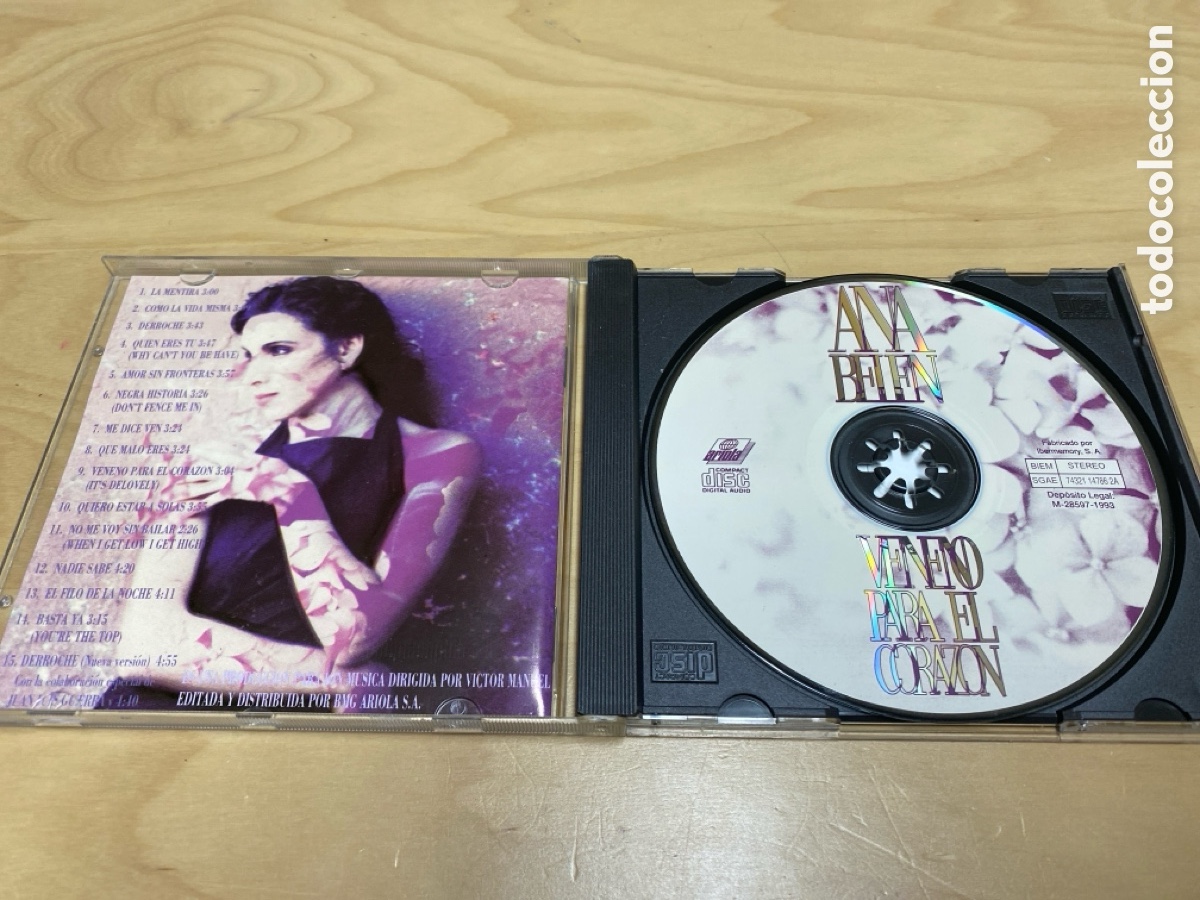 CDs de m&uacute;sica: Ana Belen - Veneno Para El Coraz&oacute;n - Foto 3