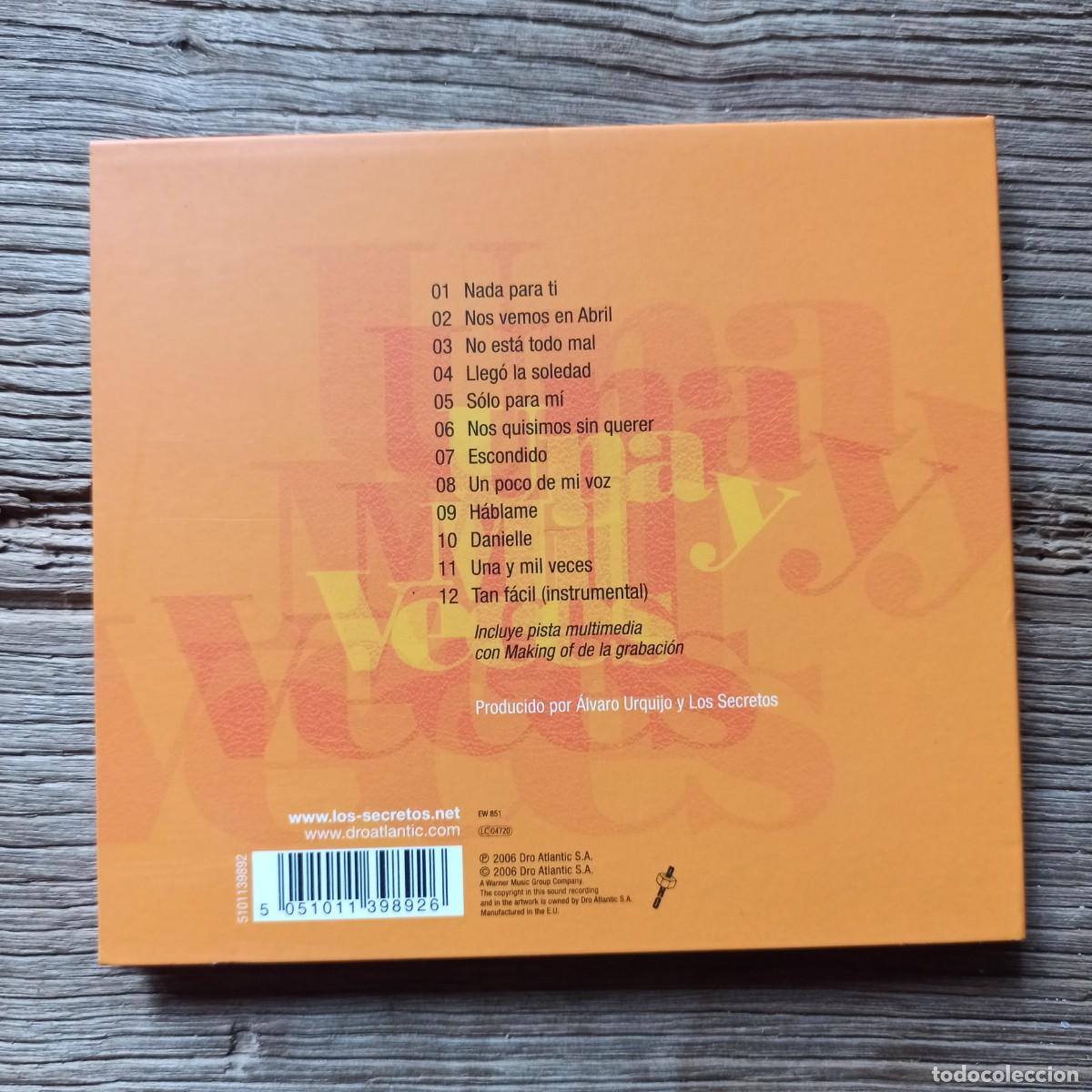 CDs de m&uacute;sica: CD - Los Secretos &ndash; Una Y Mil Veces - Foto 2