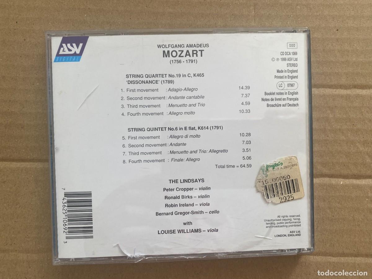 CDs de m&uacute;sica: CD MOZART - THE LINDSAYS - Foto 2