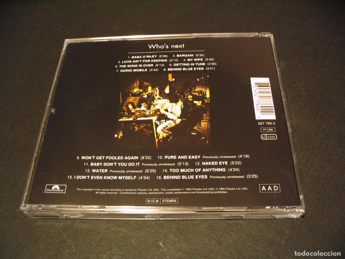 CDs de m&uacute;sica: THE WHO CD Who&acute;s next + extras GI - Foto 3