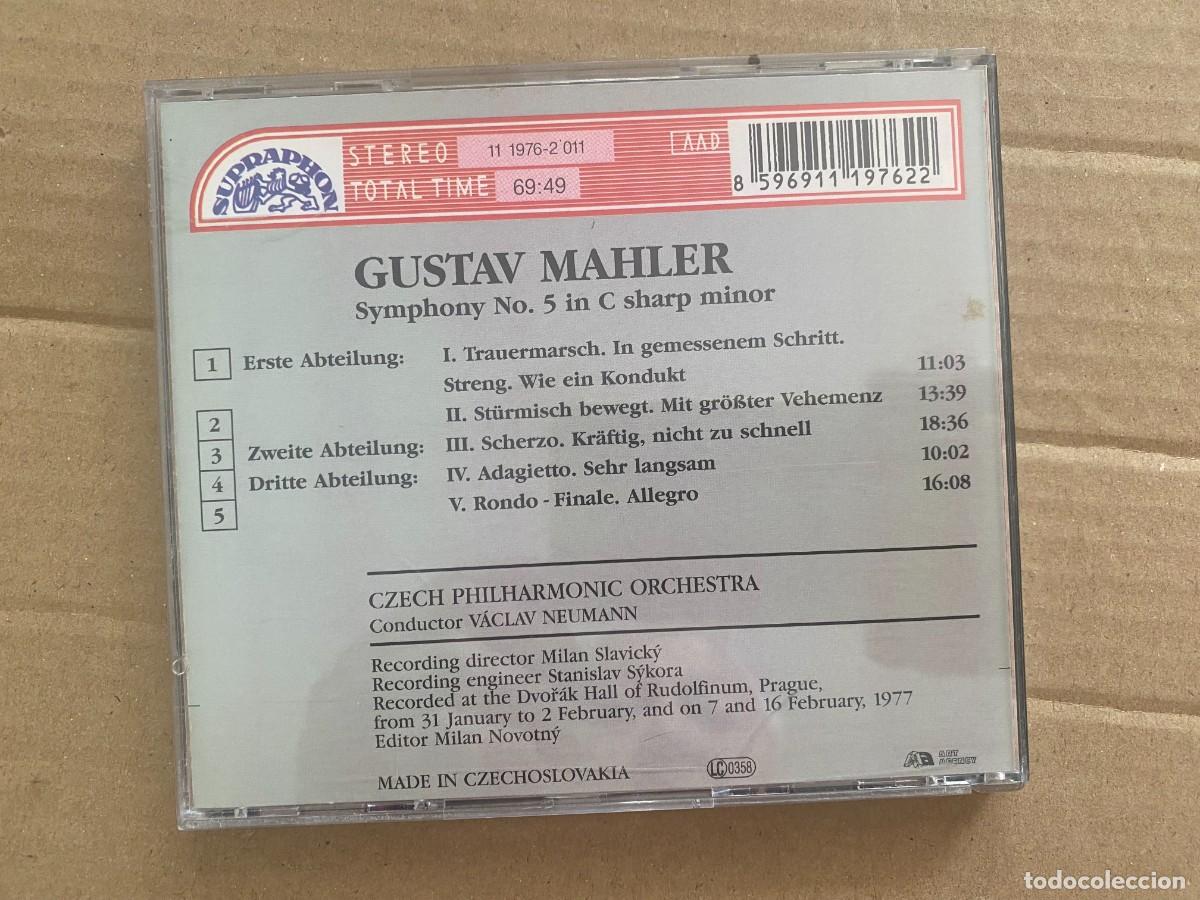 CDs de m&uacute;sica: CD MAHLER - SYMPHONY No. 5 - CZECH - Foto 2