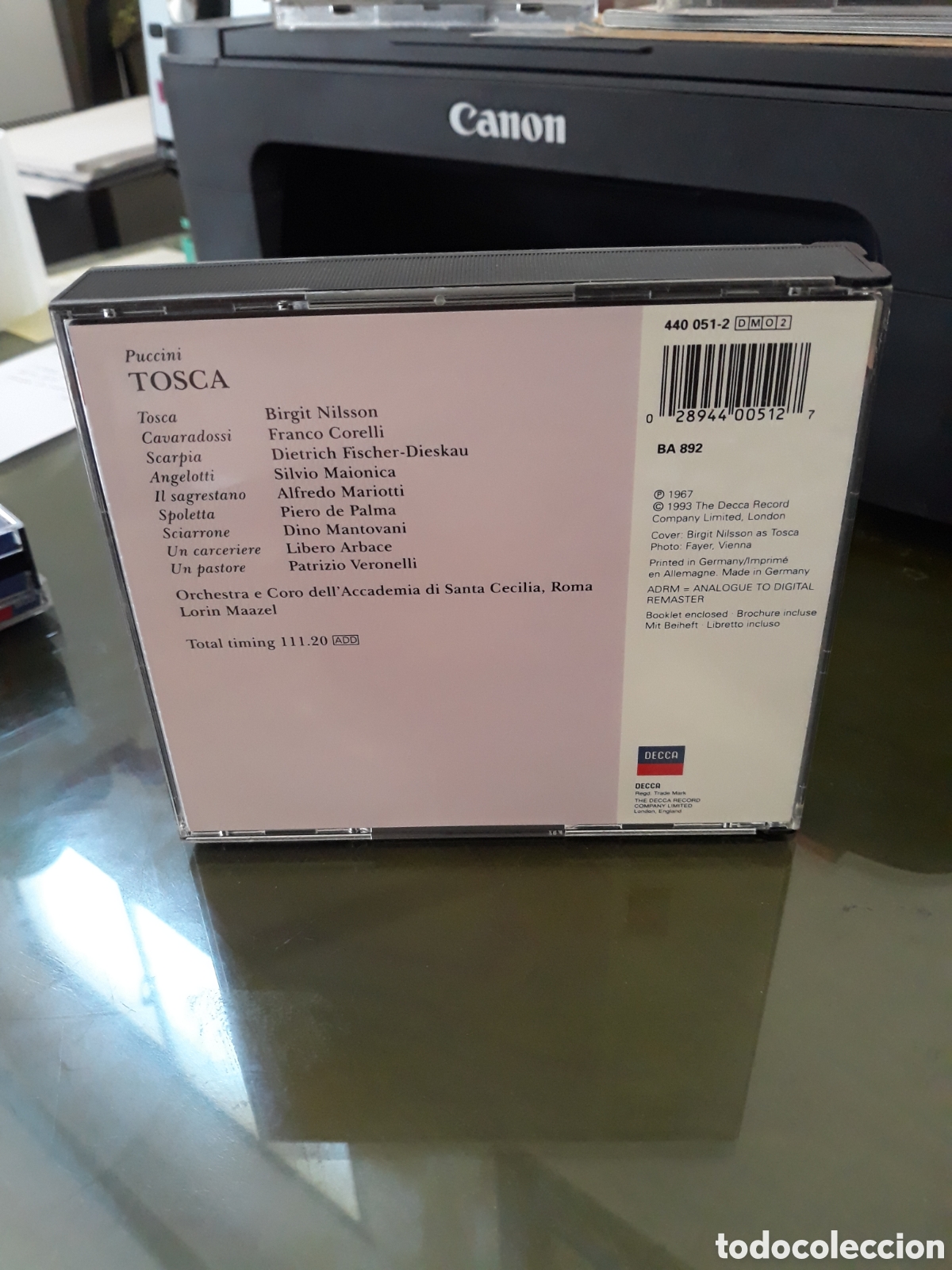 CDs de m&uacute;sica: PUCCINI: TOSCA - DECCA - 2 CD - Foto 2