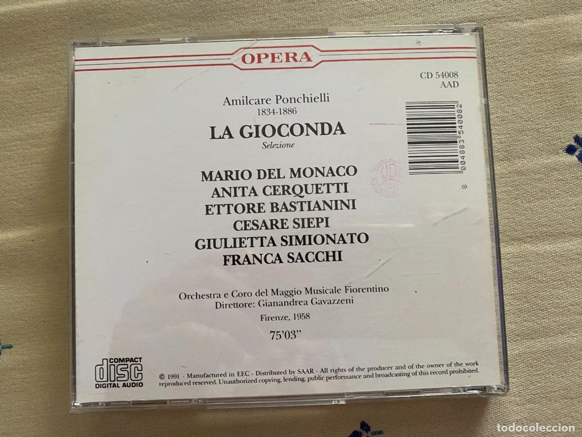 CDs de m&uacute;sica: CD PONCHIELLI - LA GIOCONDA - Foto 2