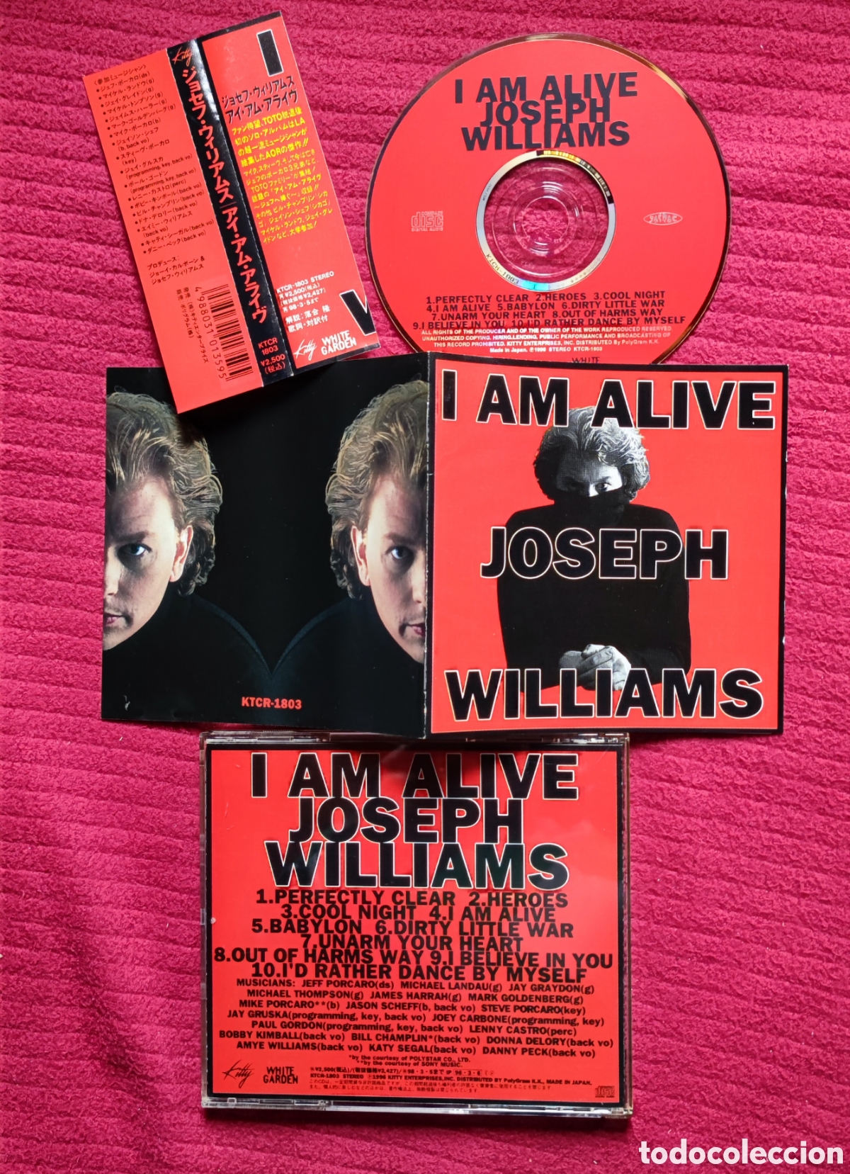 joseph williams: i am alive. cd aor 1996, polyg - Compra venta en 