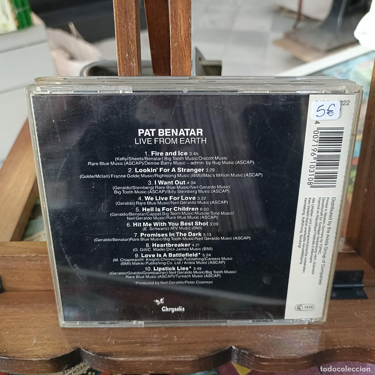 CDs de m&uacute;sica: Pat Benatar - Live from earth - CD. - Foto 2