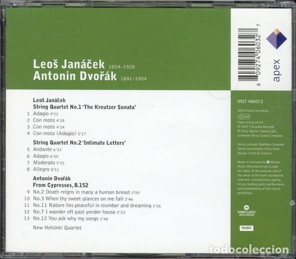 CDs de m&uacute;sica: JAN&Aacute;CEK: STRING QUARTETS 1 & 2 / DVOR&Aacute;K: FROM CYPRESSES - APEX - CD - Foto 2
