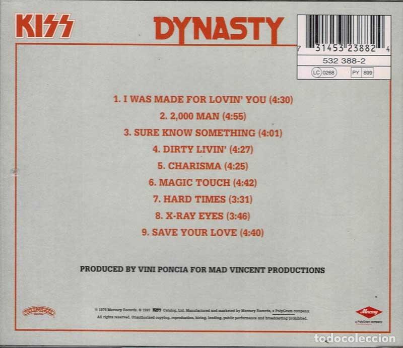 CDs de m&uacute;sica: Kiss - Dynasty. CD - Foto 2