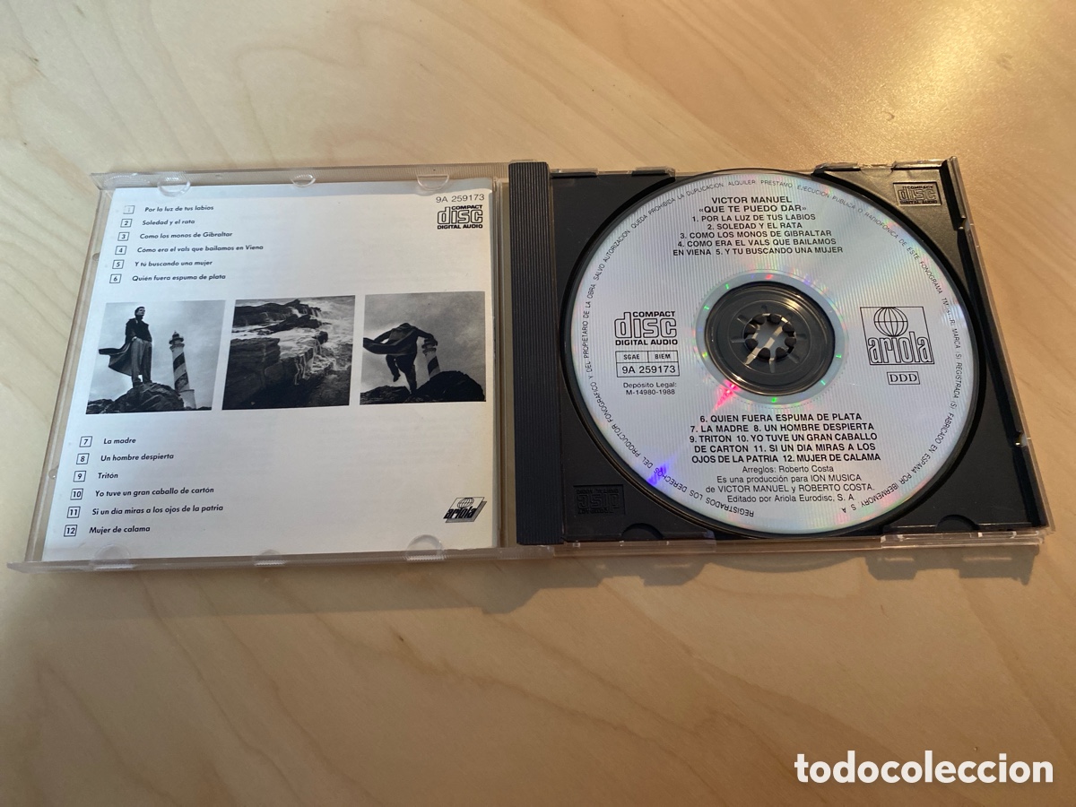 CDs de m&uacute;sica: Victor Manuel - Que Te Puedo Dar - Foto 3