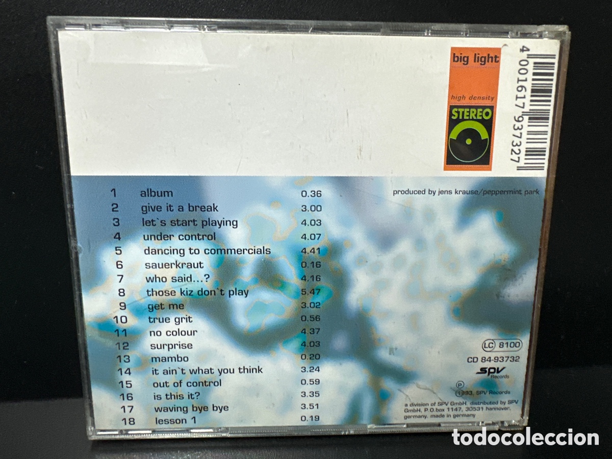 CDs de m&uacute;sica: Big Light - High Density (CD, Album) - Foto 2