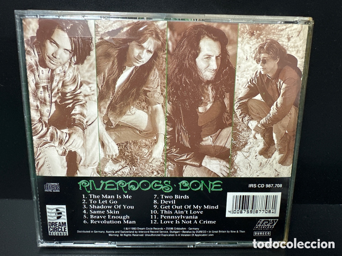 CDs de m&uacute;sica: Riverdogs - Bone (CD, Album) - Foto 2