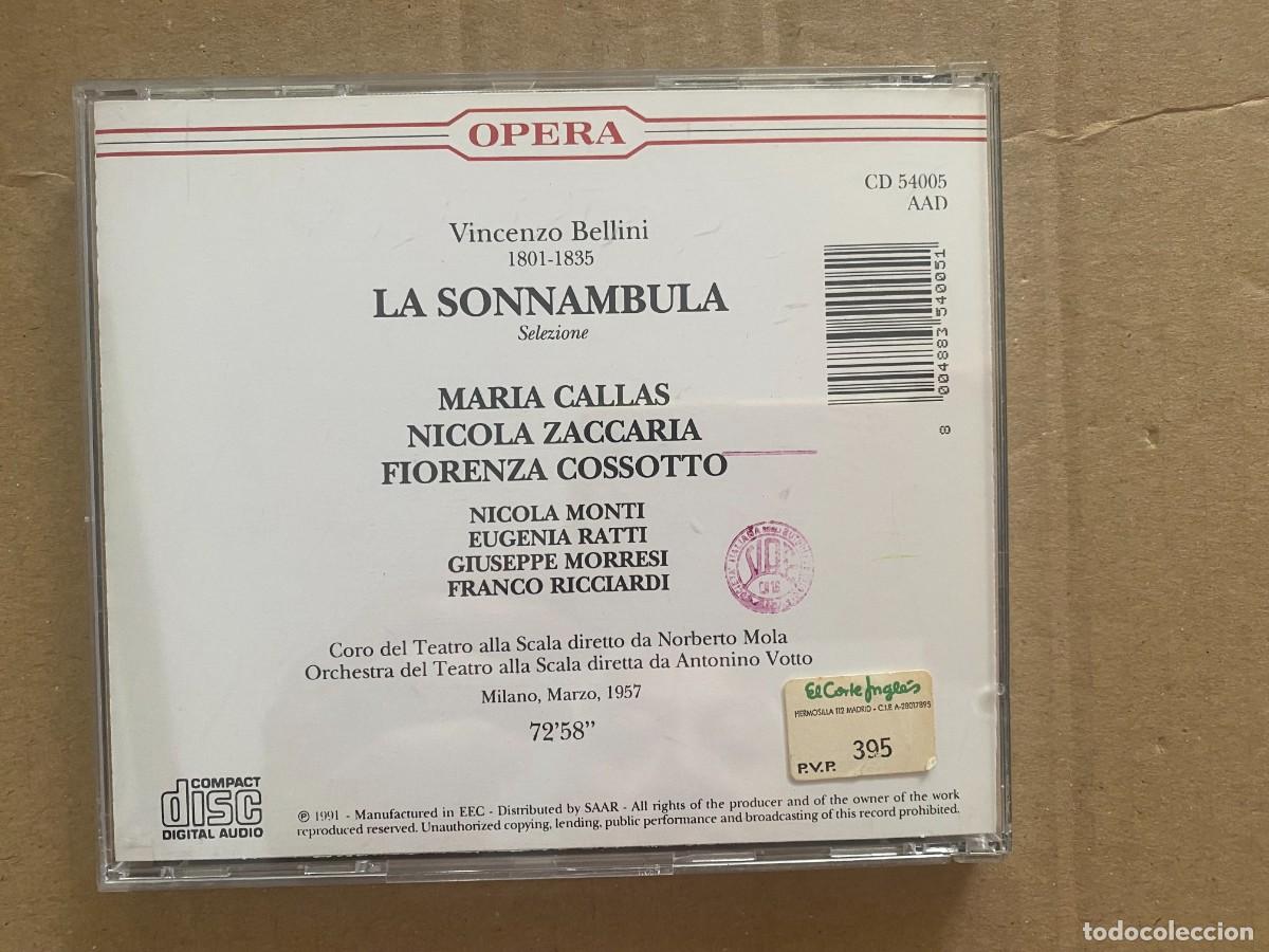 CDs de m&uacute;sica: CD BELLINI - LA SONNAMBULA - Foto 2