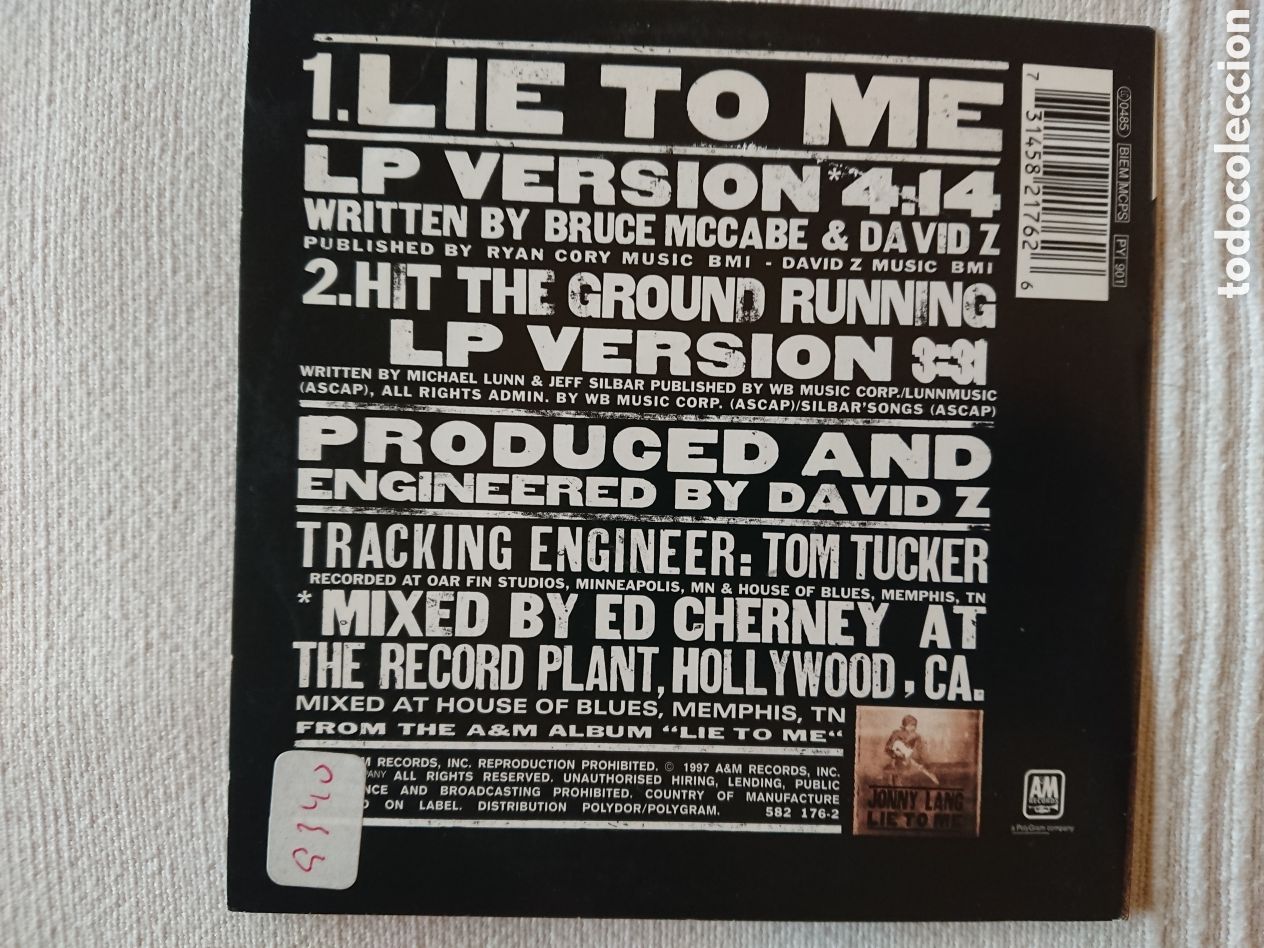 CDs de m&uacute;sica: Jonny Lang - Lie to me - Foto 2