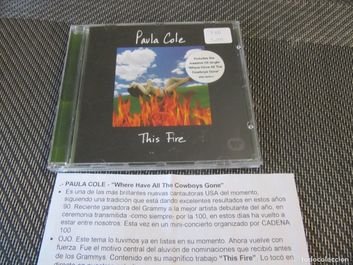 CDs de m&uacute;sica: PAULA COLE. THIS FIRE CD CADENA 100 - Foto 1