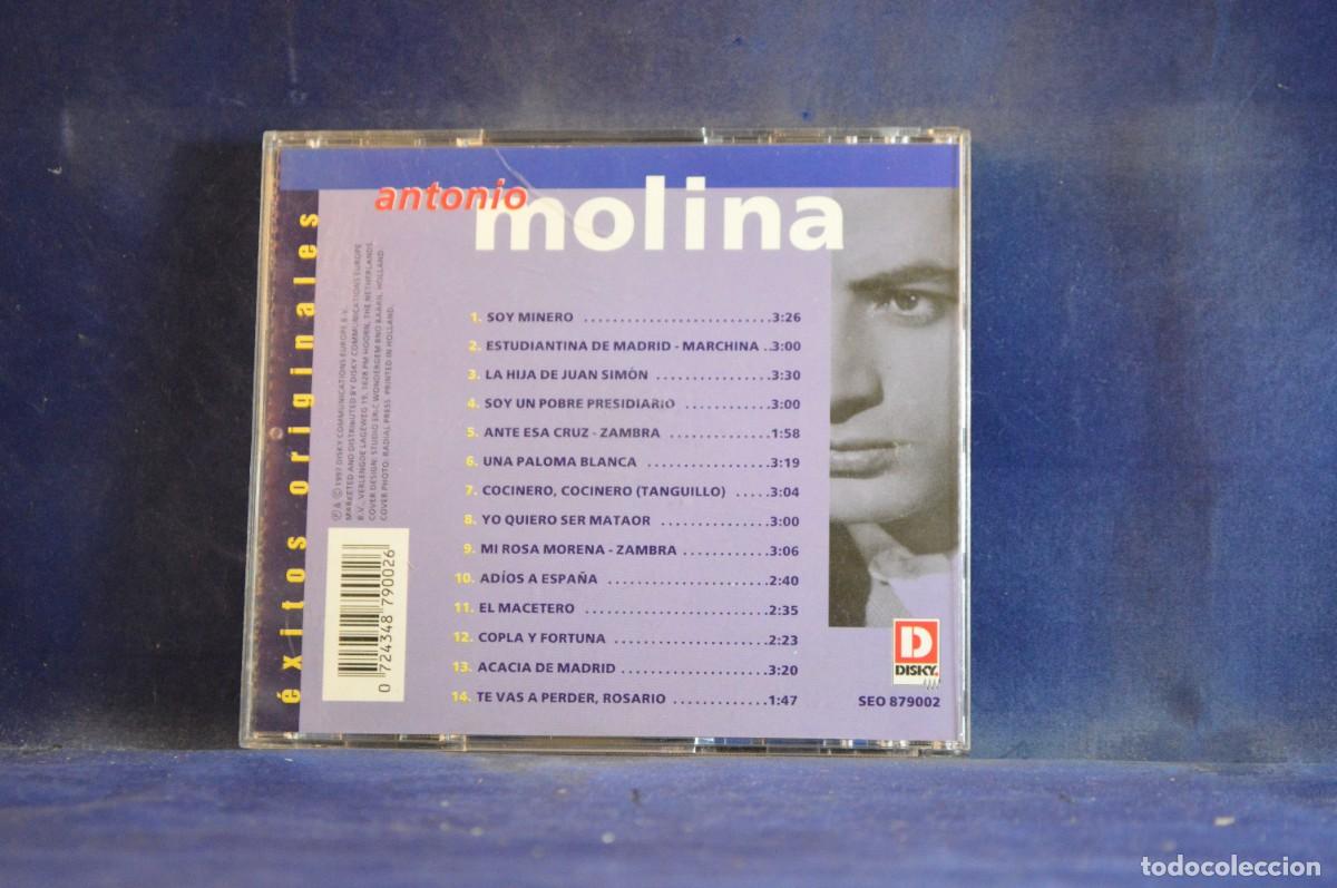 CDs de m&uacute;sica: ANTONIO MOLINA &ndash; EXITOS ORIGINALES - CD - Foto 2
