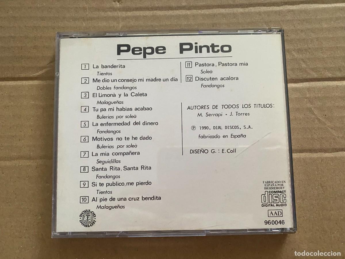 CDs de m&uacute;sica: CD PEPE PINTO - GRANDES EXITOS - LA BANDERITA - Foto 2