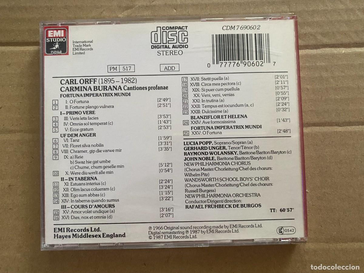 CDs de m&uacute;sica: CD ORFF - CARMINA BURANA - Foto 2