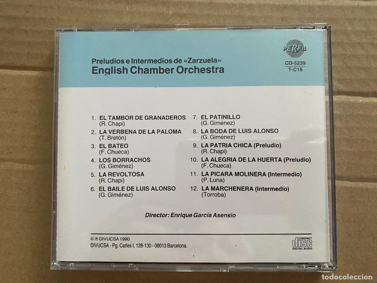 CDs de m&uacute;sica: CD PRELUDIOS E INTERMEDIOS DE ZARZUELA - Foto 2
