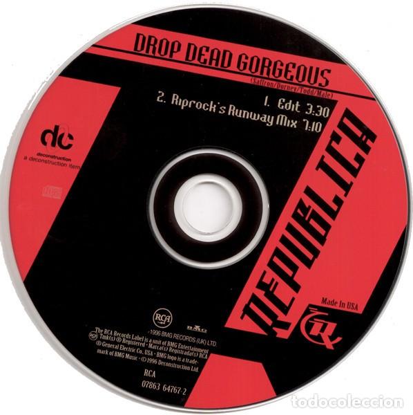 CDs de m&uacute;sica: Republica Drop Dead Gorgeous 1997 CD Single U.S.A. - Foto 3