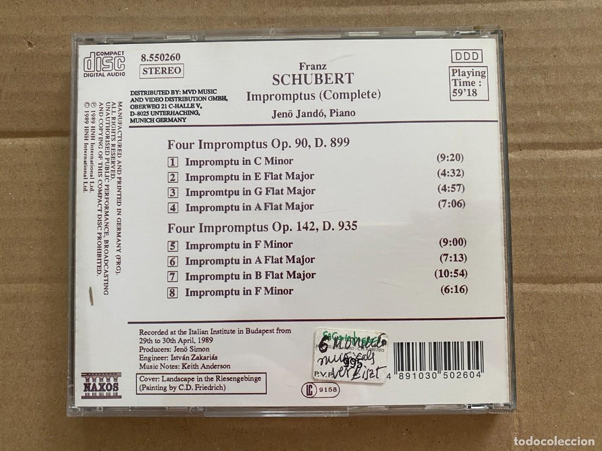 CDs de m&uacute;sica: CD SCHUBERT - IMPROMNTUS - Foto 2