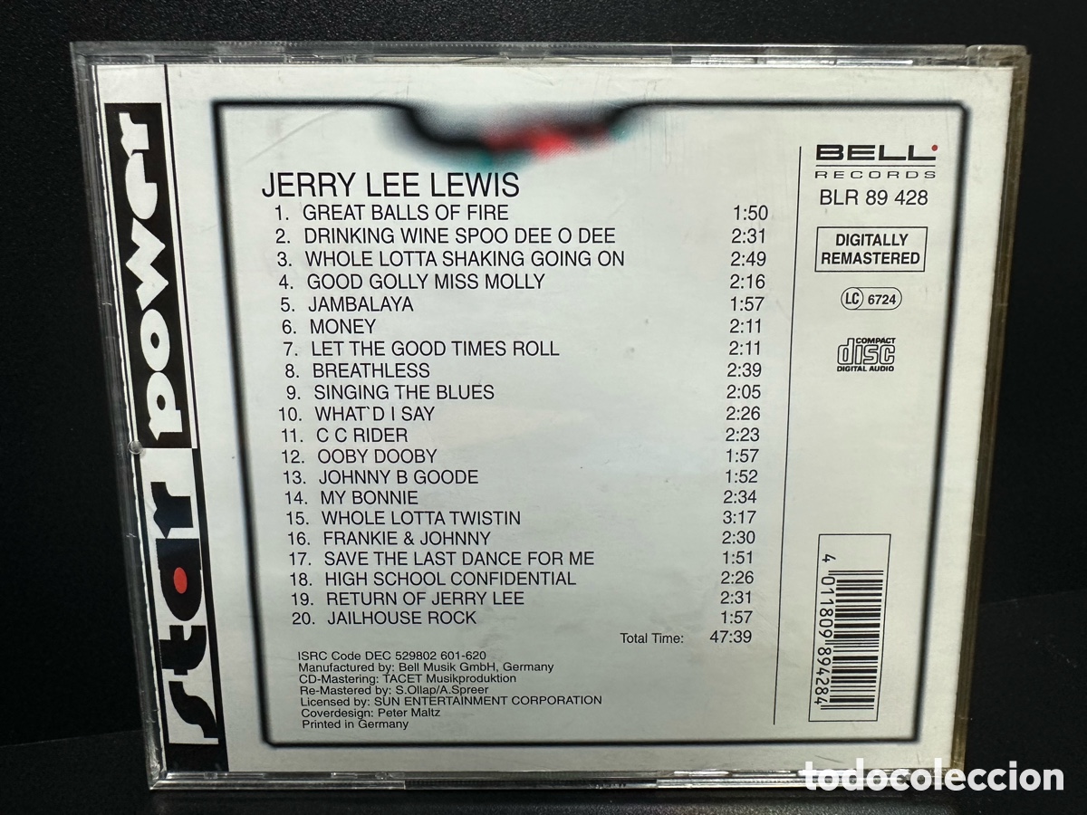 CDs de m&uacute;sica: Jerry Lee Lewis - Jerry Lee Lewis (CD, Comp) - Foto 2