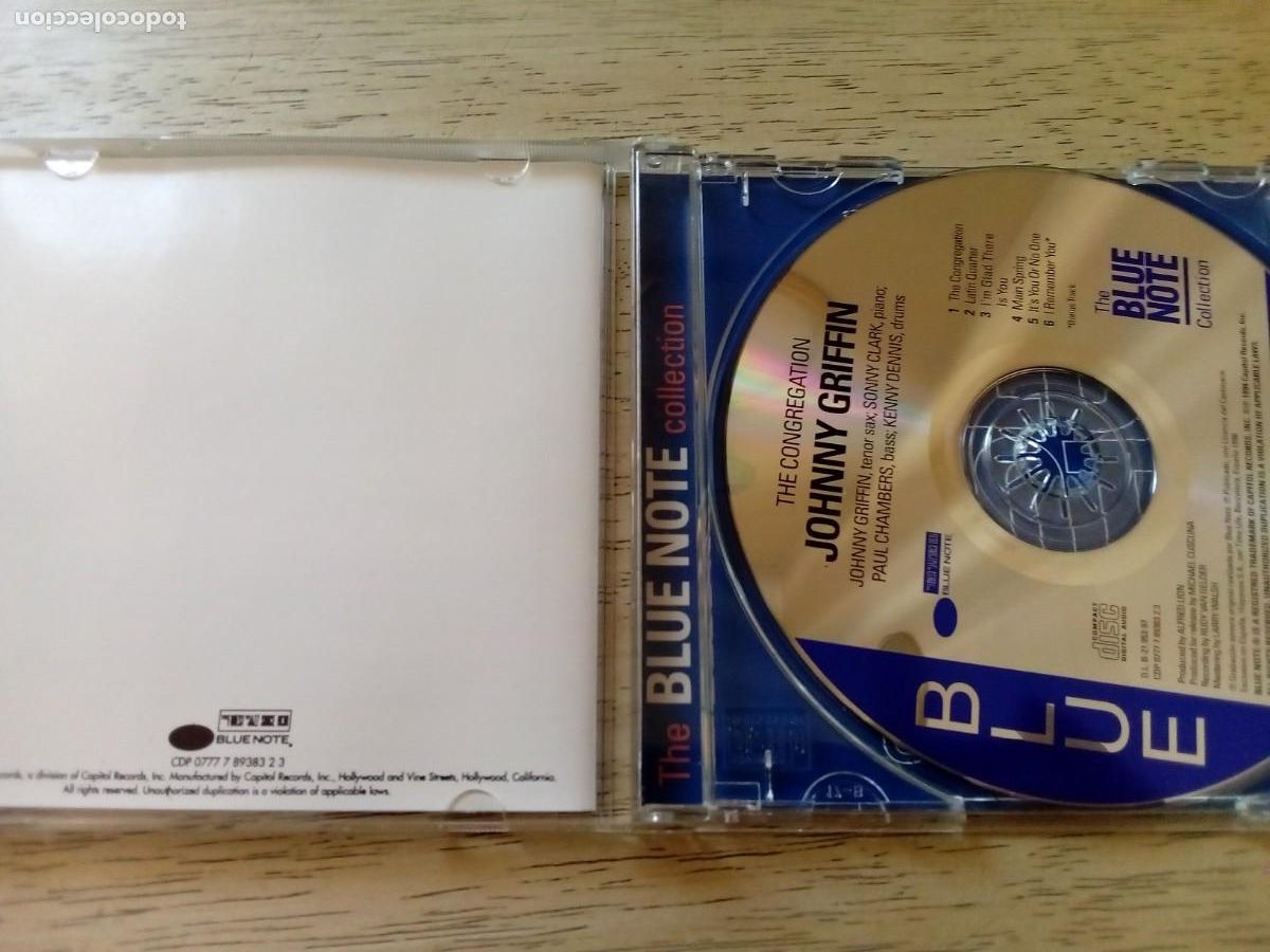 CDs de m&uacute;sica: Johnny Griffin. The congregation. CD Blue note. Tema extra - Foto 3