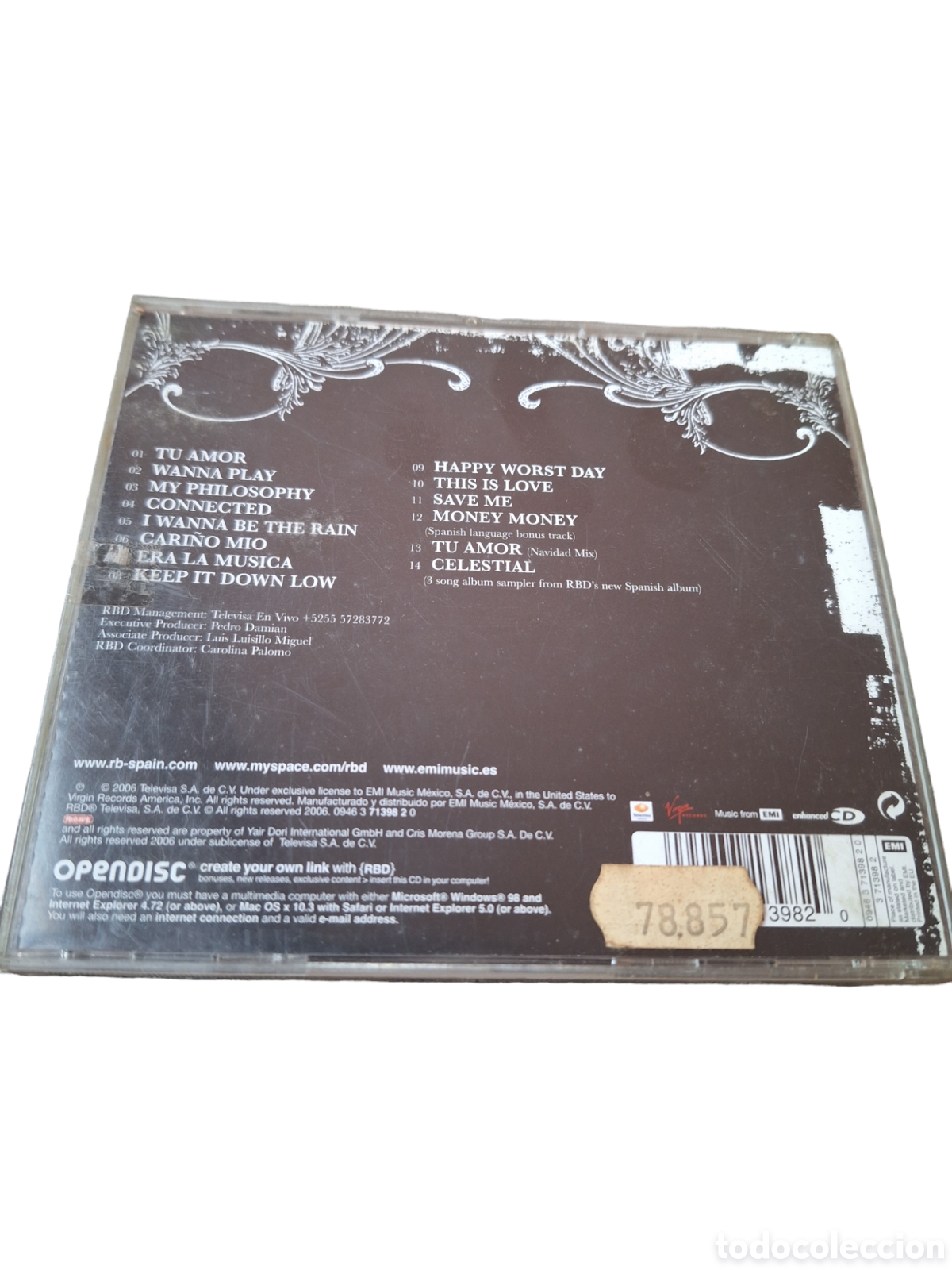 CDs de m&uacute;sica: SCD154 rbd rebels CD DE MUSICA - Foto 2