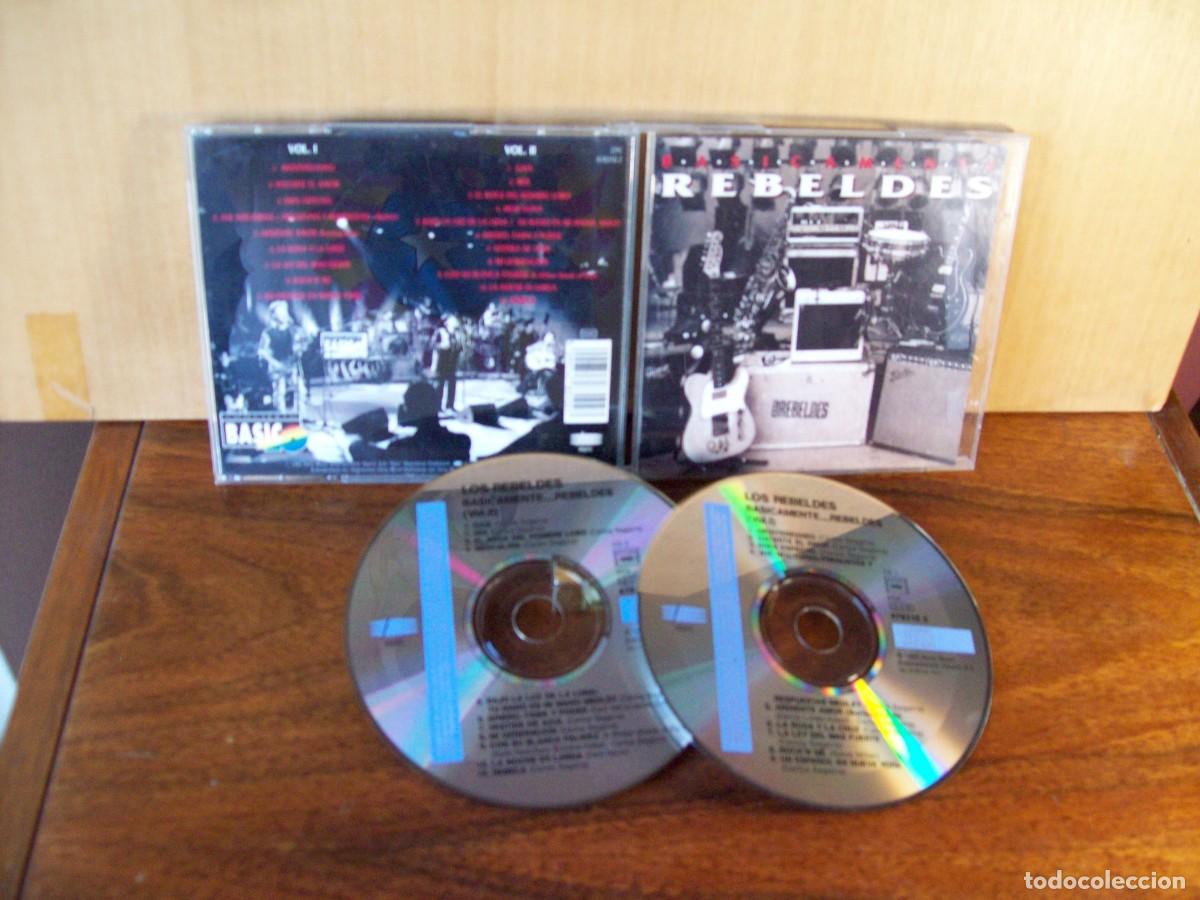 CDs de m&uacute;sica: REBELDES - BASICAMENTE REBELDES - DOBLE CD 1995 - Foto 1