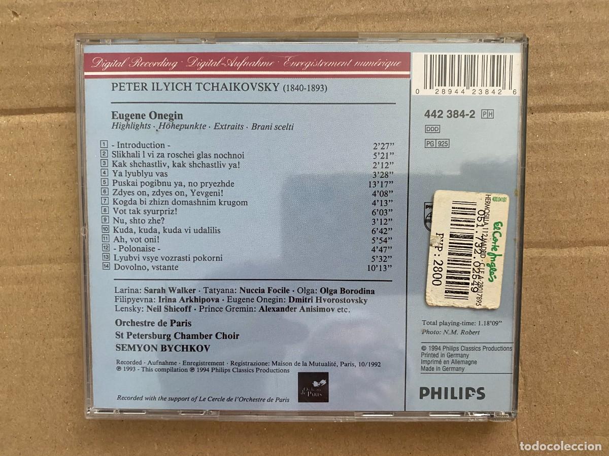 CDs de m&uacute;sica: CD TCHAIKOVSKY - EUGENE ONEGIN - Foto 2
