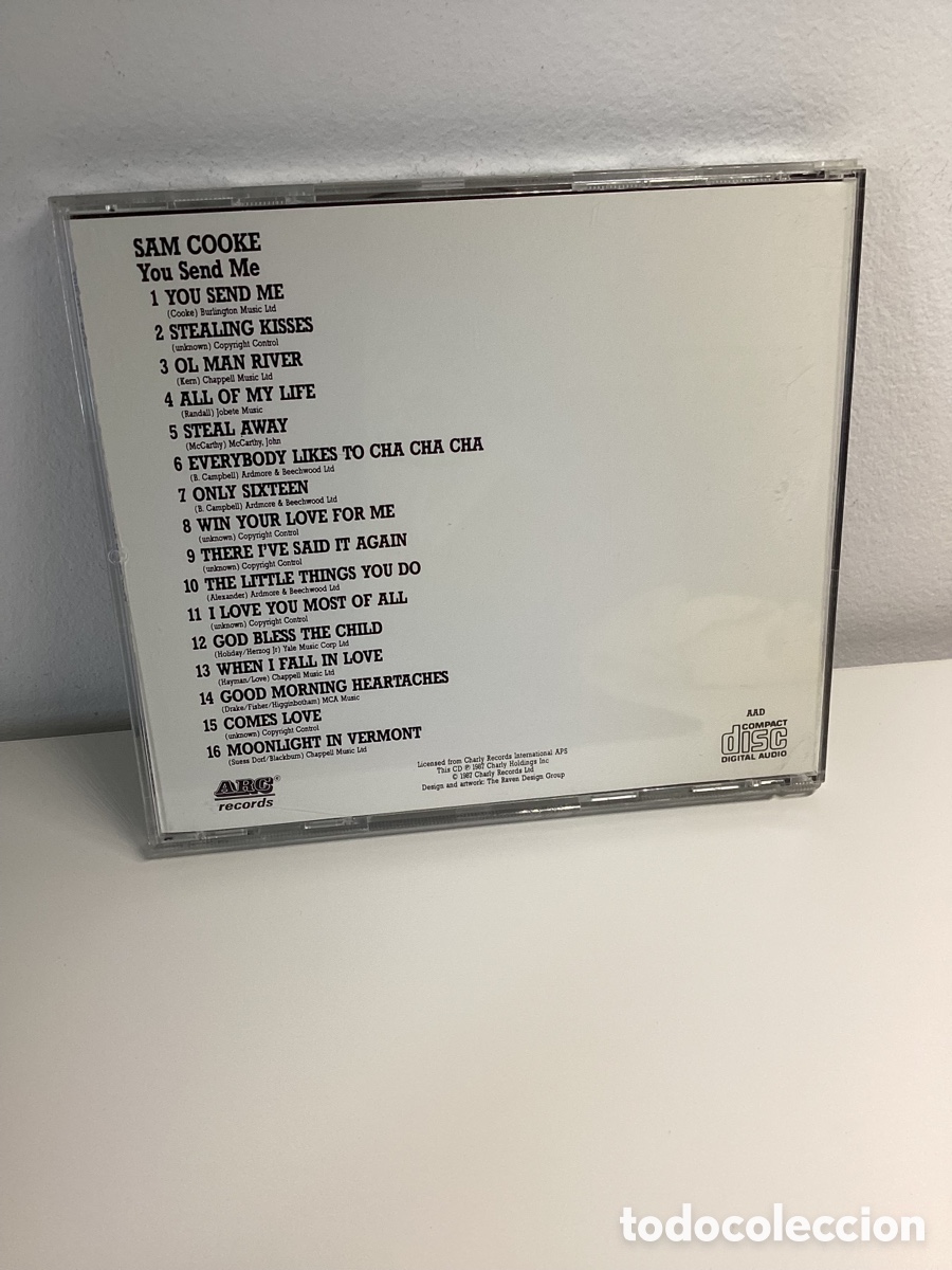 CDs de m&uacute;sica: Sam Cooke - You Send Me - Recopilatorio 1987 - Foto 2