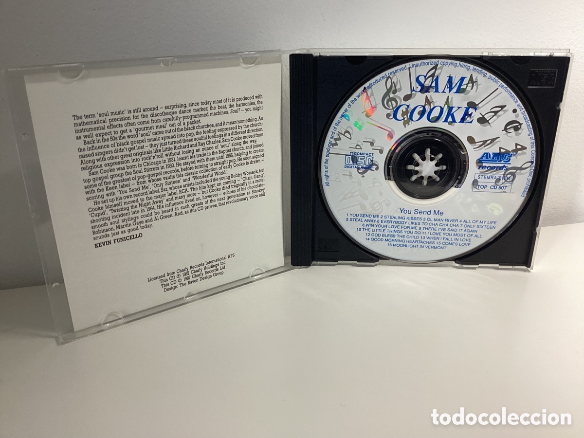 CDs de m&uacute;sica: Sam Cooke - You Send Me - Recopilatorio 1987 - Foto 3