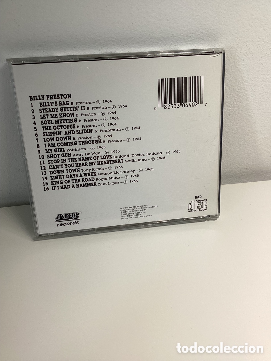 CDs de m&uacute;sica: Billy Preston - Billys Bag - Cd 1987 - Foto 2