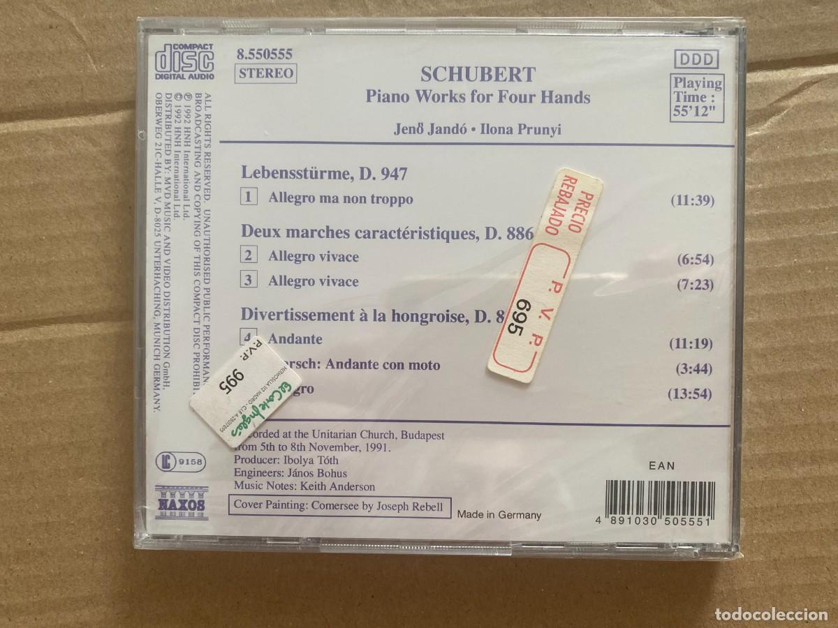 CDs de m&uacute;sica: CD SHUBERT - PIAN0 WORKS FOR FOUR HANDS - Foto 2