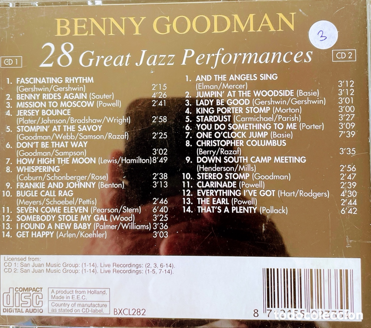 CDs de m&uacute;sica: Benny Goodman 28 Great Jazz Performances - Foto 2
