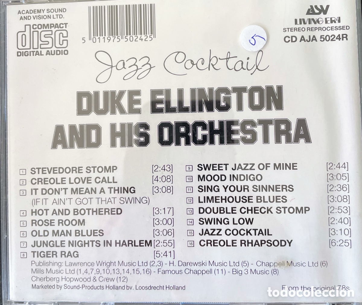 CDs de m&uacute;sica: Duke Ellington Jazz Cocktail - Foto 2